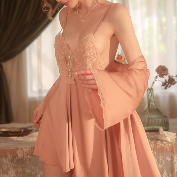 Hailey's Lace Nightdress & Robe